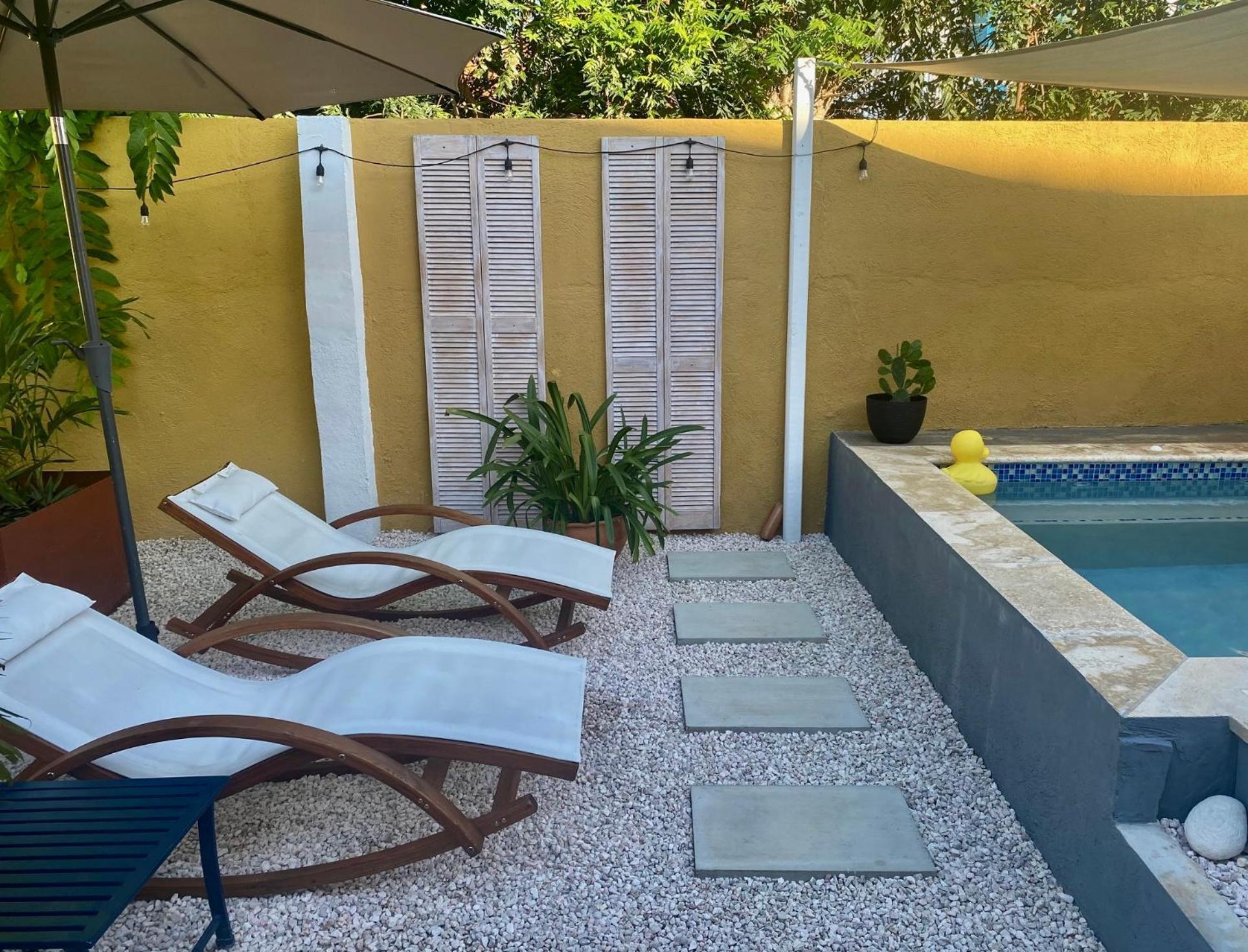 Historic Building The Palm Backyard Studio-Apartment Willemstad, Curacao Feel Home Away From Home Exterior foto